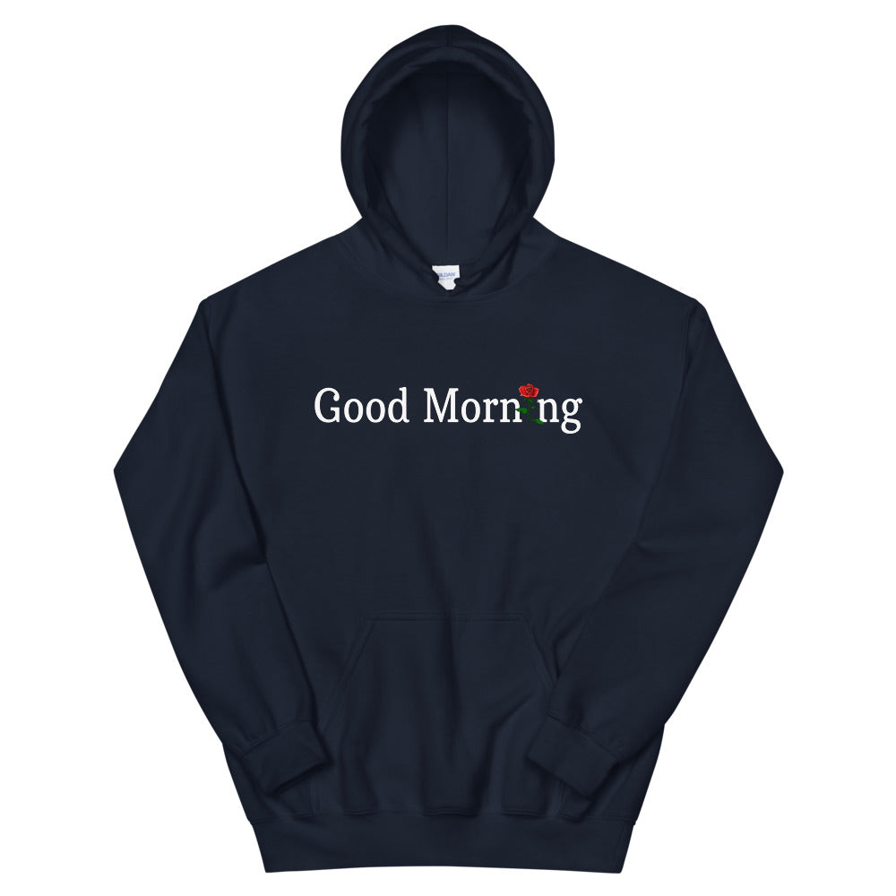 Sweater hoodie good morning hot sale